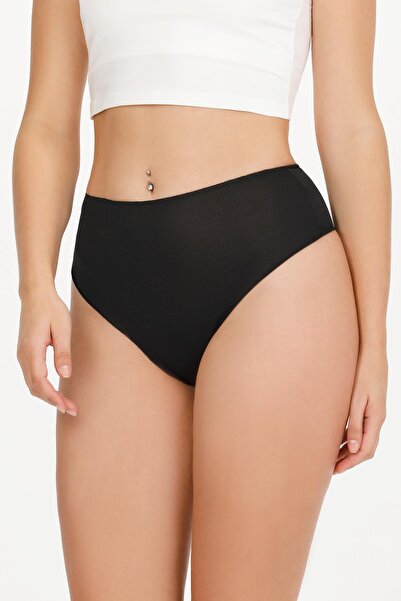 Sensu Női magas derekú tanga lézerrel vágott bugyi 5 csomagos készlet