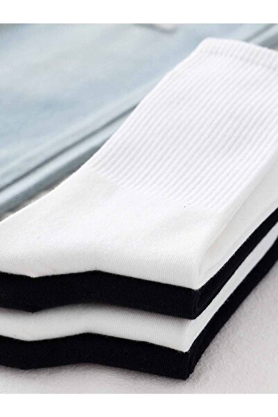 Askıdan Sepete Ανδρικές κάλτσες Γυναικείες κάλτσες Socket τένις χρωματιστές κάλτσες Αθλητικές κάλτσες 4 τεμαχίων