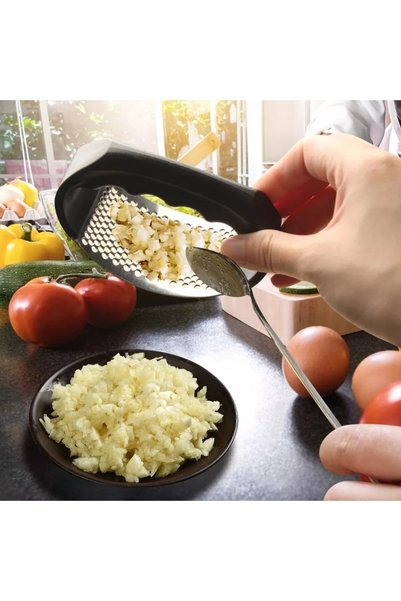 Alışverişhanem Garlic Crusher with Stainless Steel Handle