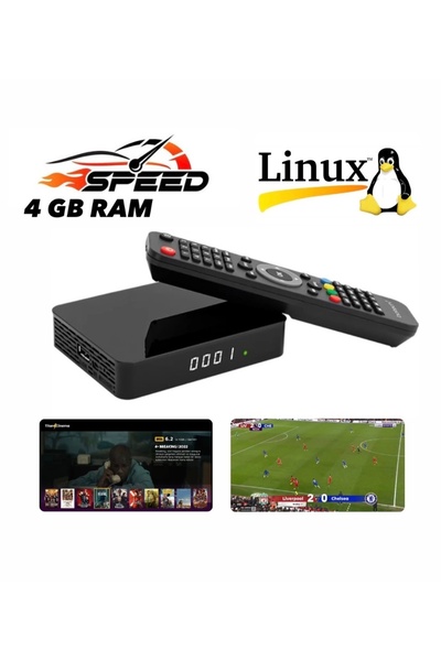 FS1PRO TEKNOLOJI 4GB RAM İPTV UYDU ALICISI - YAYIN HEDİYELİ - LİNUX İŞLETİM Çanaklı Çanaksız Tv İzleme & PRO VİP