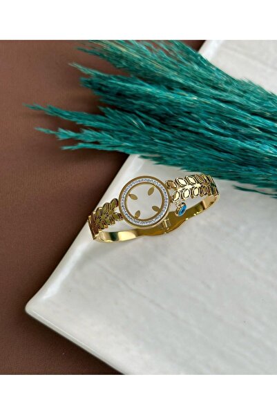 Çelik Yaprak model ceyrek yuva çeyrek takılabilen çelik kelepçe bileklik