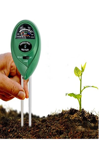 diasithalat Toprak Ph Ölçer, Toprak Test Cihazı, 3 In 1 Toprak Ph Ölçer, Toprak Isı Nem Ölçer, Toprak Işık Ölçer