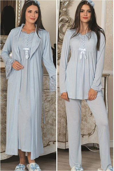 Mecit Pijama Set de maternitate albastru de 5 piese By Mecit 1924