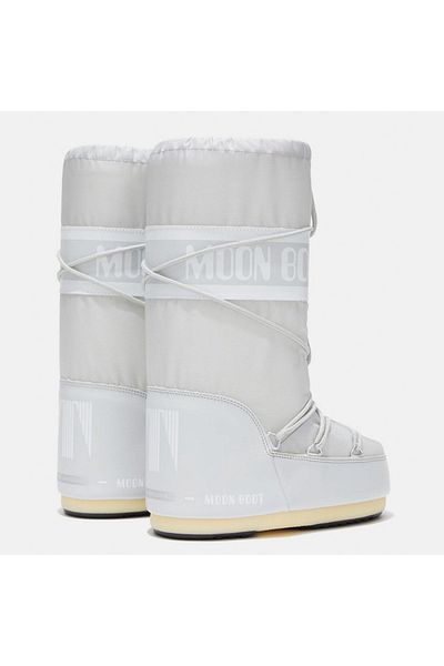 MOON BOOT حذاء طويل نسائي باللون الرمادي من Icon Nylon