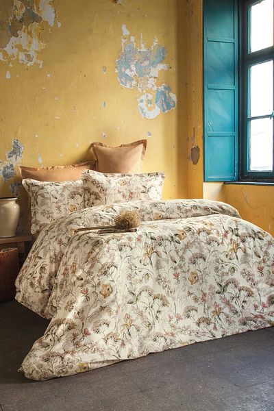 İssimo Home Austin 210 Tc (83 TEL) Ψηφιακό βαμβακερό σατέν σετ κρεβατιού King Size