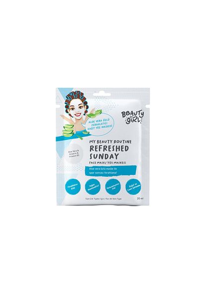 beauty girl Aloe Vera 20 ml Paper Face Mask