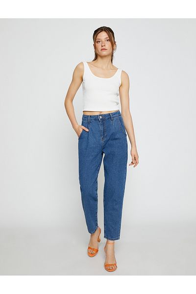 Koton Jeans Casual Cut High Waist - Slouchy Jean