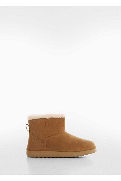 MANGO Kids Botine Bej Pentru Copii