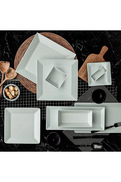 Güral Porselen Merid Series Width*Length 24*24 cm Plate 6 Pieces