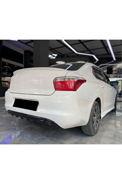 NamTuning Peugeot 301 Uyumlu  Arka Difüzör 2012-2023 arası Parlak Siyah