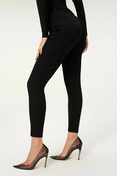 Livik Pantaloni negri din Lycra Super Skinny - Redresor