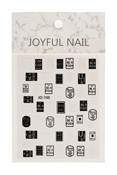 MOZIUR Tırnak Sticker Süs (KENDİNDEN YAPIŞKANLI) - 745