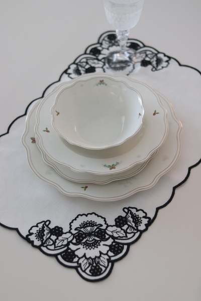 EKKE HOME قطعتان من الخدمة الأمريكية باللونين الأبيض والأسود