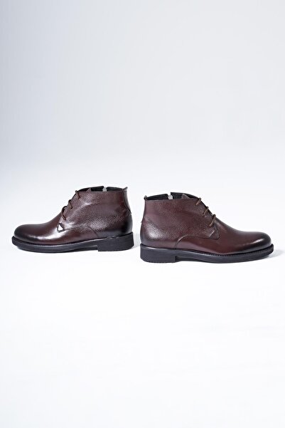 İNSETTO Deri Erkek Bot Fermuarlı Chukka Kışlık Ayakkabı