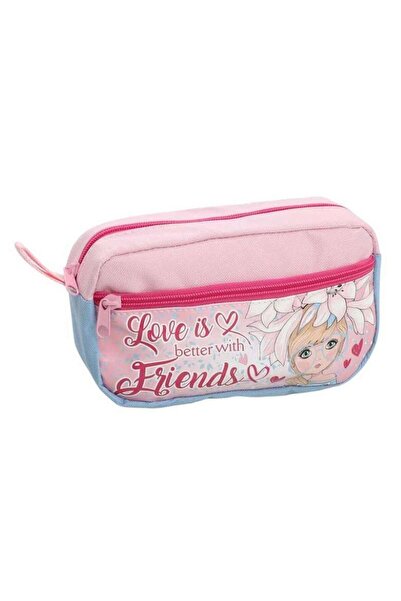 Bluoksweet Husă pentru creioane pentru elevi, cu model imprimat, cu două comp...