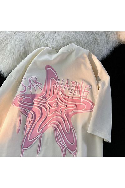 Gofeel Graphic Sar Wetting Detail Oversize Unisex T-shirt