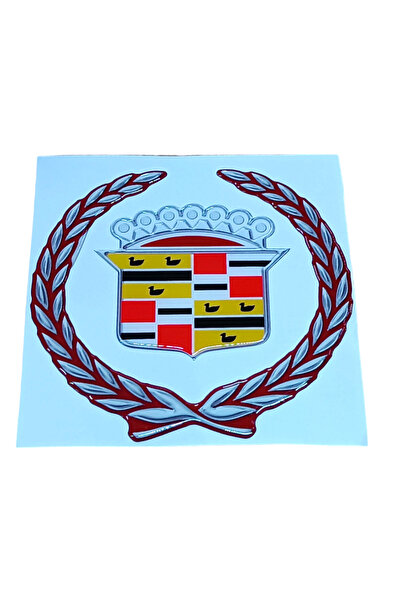 POLATLI OTO AKSESUAR كاديلاك لاصق لاصق 13.5 × 6.14