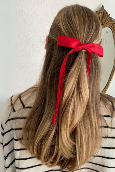 Diloshtrend Design Kırmızı Çift Kuyruklu Fransız Fiyonk Toka