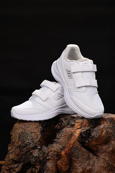 M.P. Women's Banded 4 Seasons White Running & Walking Shoes Terletmz Breathable Alr Orthopedic Non-Slip Sole
