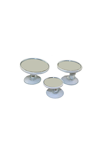 Cartex Beyaz Yuvarlak Araba Iç Dikiz Aynası Vantuzlu - 3'lü Set (ÇAPLARI 5-7-9 CM TÜM ARAÇLARA UYGUNDUR)