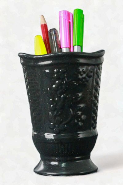 Evene Pen Holder Black Color Desk Pen Holder Organizer Pen Holder Model 9