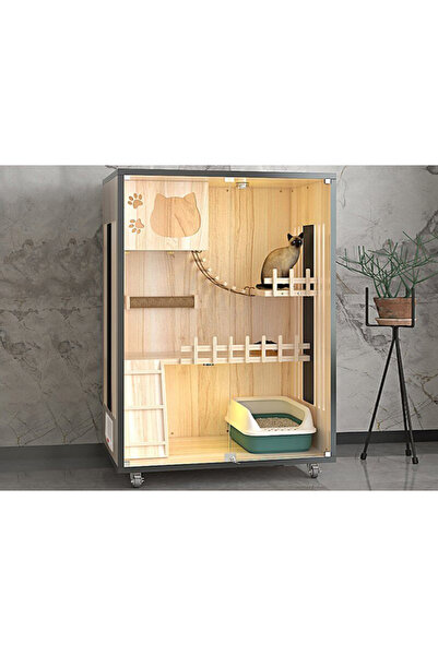 FAMİLYA ART KASTRİO METAL KEDİ EVİ