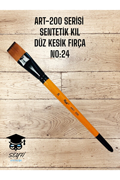SEYFİKİRTASİYE ART-200 SERİSİ SENTETİK DÜZ KESİK KIL FIRÇA NO:24
