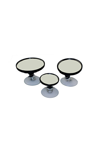 Cartex Yuvarlak Araba Iç Dikiz Aynası Vantuzlu - 3'lü Set (ÇAPLARI 5-7-9 CM TÜM ARAÇLARA UYGUNDUR)