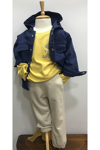 Çikoby Baby Boy Back Printed Sweatshirt