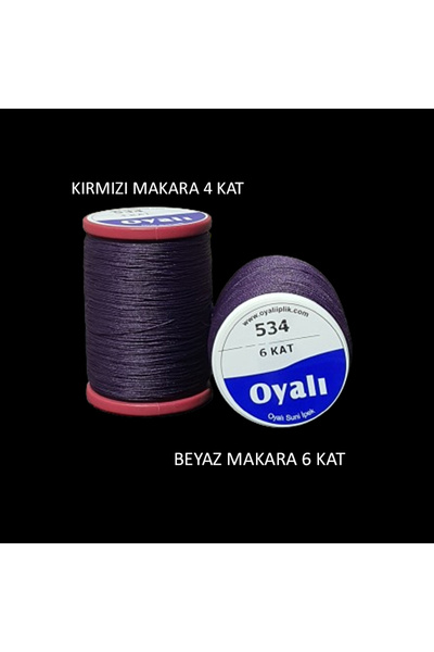 ŞENELYÜN Oyalı 4 Kat Suni Ipek Kanaviçe Etamin El Nakış Işleme Ipi Renk No: 534