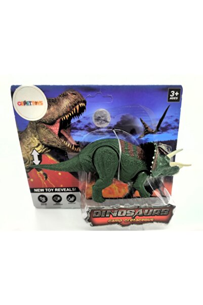 Gepettoys WS5305 Kafa ve Eklem Yerleri Hareket Ettirilebilir Triceratops Dina...