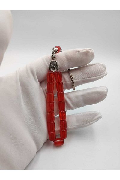 ALTUNTAŞ RED MIRED CAPSULE CUT FIRE AMBER KEYCHAIN