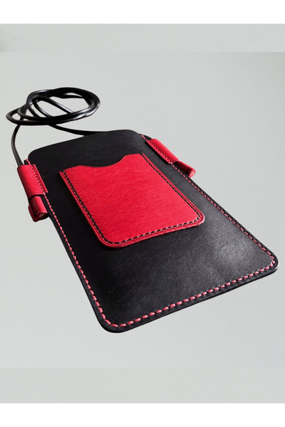 huryhome Hury Home Çapraz Askılı Telefon Kılıfı Çantası Kartlık Hakiki Deri %...