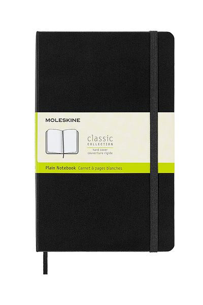 Moleskine Classic Collection Unlined 13x21cm 240 Sheets Hard Cover Notepad
