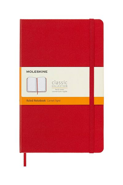 Moleskine Classic Lined 13x21cm 240 Sheets Hard Cover Notepad