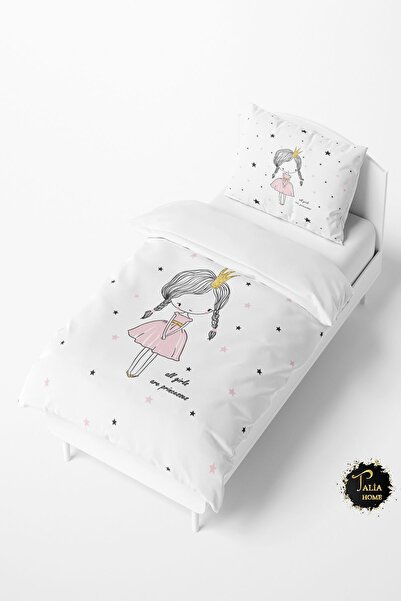 Talia Home طقم مفروشات الأميرة للفتيات الصغيرات والأطفال TLAN-146