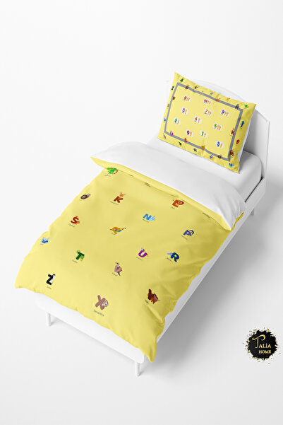 Talia Home طقم غطاء لحاف تعليمي للأطفال والرضع TLAN-108