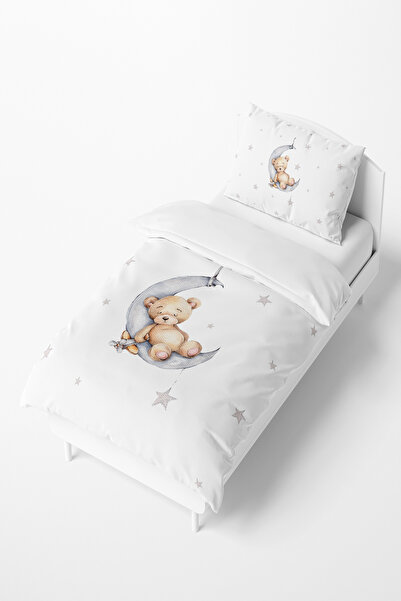 Talia Home طقم غطاء لحاف للأطفال والرضع بنمط الدب النائم TLAN-278