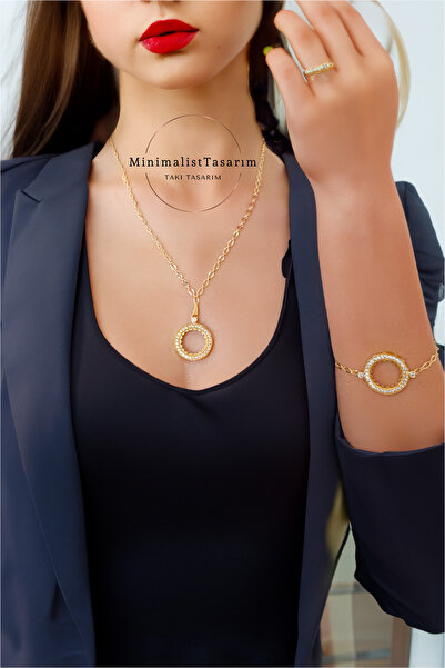 MinimalistTasarım Ceyrekli Kolye, Çeyrek Altın Kolye, Çelik Ceyrek Takılan Kolye, Altin Kolye Cerceveli