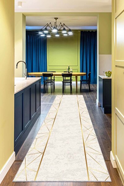 Viva Weaver's Kesme Jel Taban Rulo Yolluk Gold Kenarlı Ar363