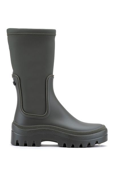 IGOR W10301 SOUL ENGOMADO Μαύρα γυναικεία μποτάκια βροχής