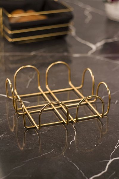 Depa Gold Presentation Napkin Holder & Napkin Holder Stainless