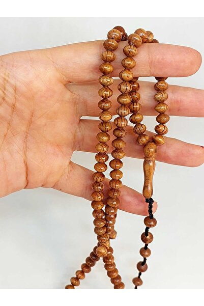 Yasamtohumu 99 bucăți de mărgele de rugăciune din lemn de spinar orbitor - 5,5*6,5 mm (46048)