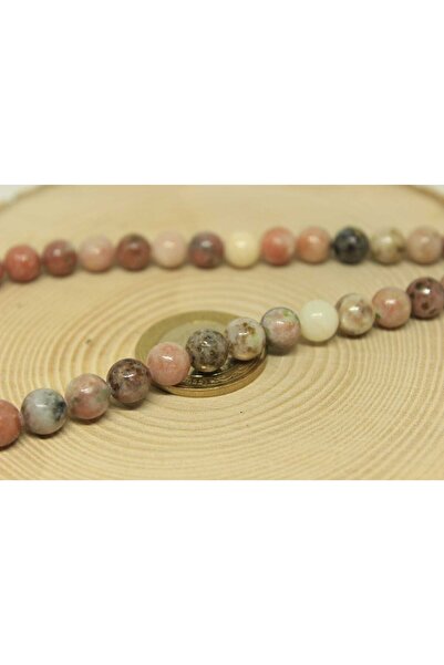 Yasamtohumu Jasper kamen roze mešovite boje 8mm/5 komada (24005-1)