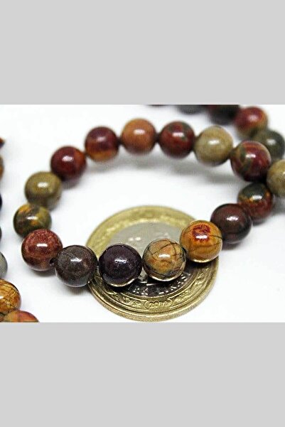 Yasamtohumu Jasper Stone 8mm/10 Pieces (9903-1)