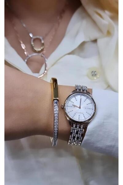 MorMajor Silver İTHAL TİF YARIM TAŞLI OVAL GÜMÜŞ BİLEZİK