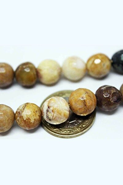Yasamtohumu Jasper kamen fasetirani kroj 12mm/4 komada (9955-1)