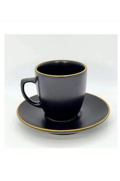 Keramika Coffee cup set 12 pieces 6 personality black magic