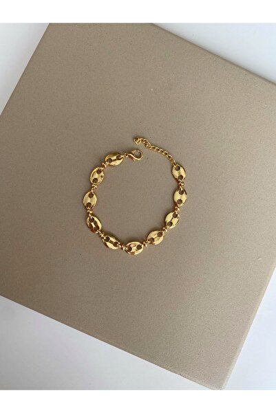 aksesuaris Oyster Model Gold Women's Chain Bracelet