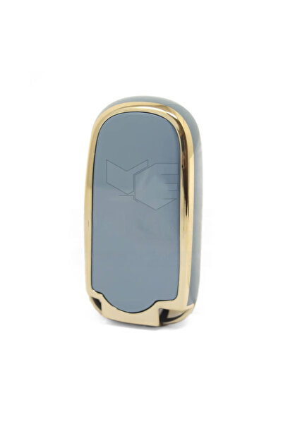 GMA KEYS Lux Fiat Egea Cross 500 compatibil Jeep Smart 3 butoane Nano Protectie Carcasa cheii Gri Aur Aur Culoare